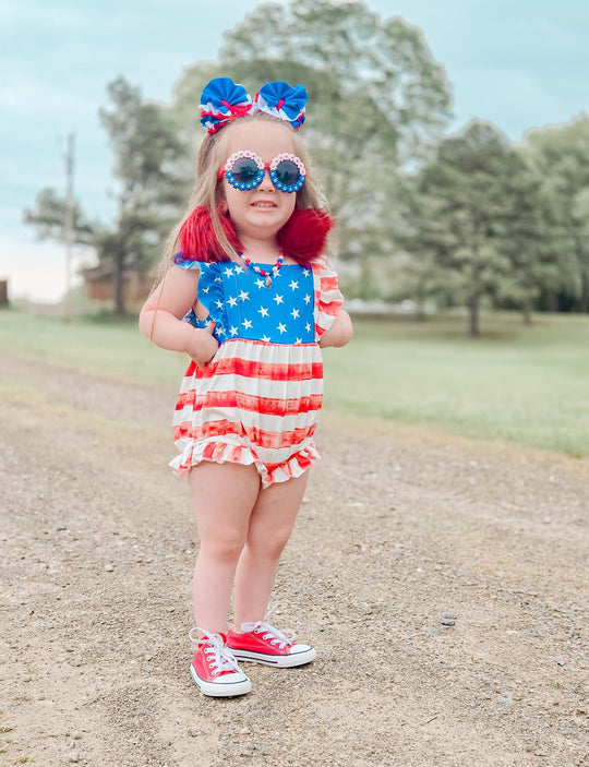USA stripe romper