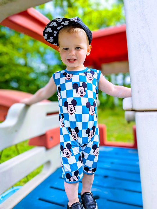 Checkered romper