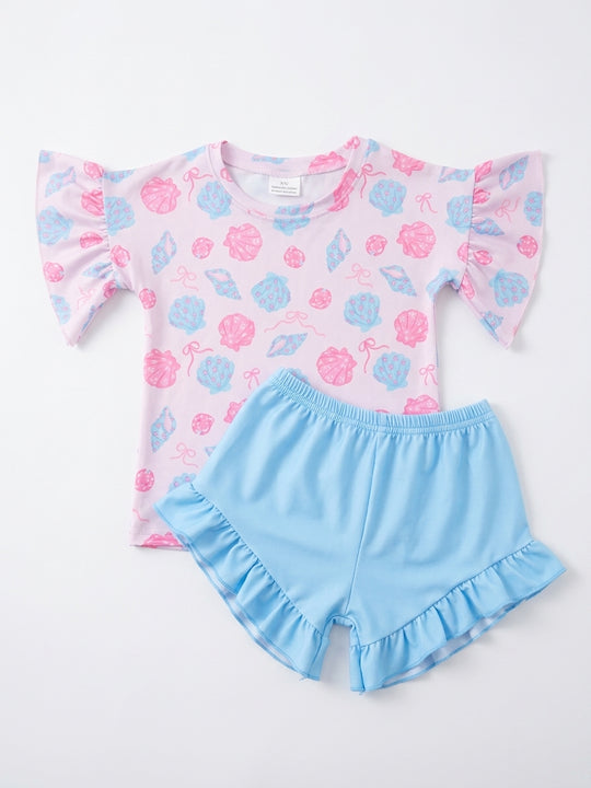Seashell ruffle set