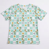 Wavy checks Short Sleeve T shirt