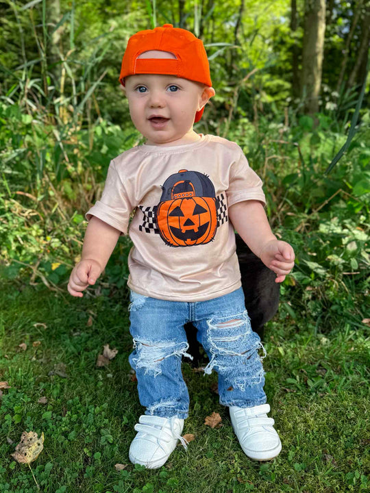 Pumpkin hat t-shirt