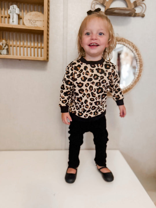 Leopard pullover- 100% cotton