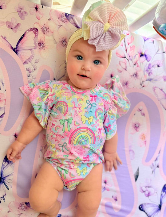 Rainbow baby flutter leo