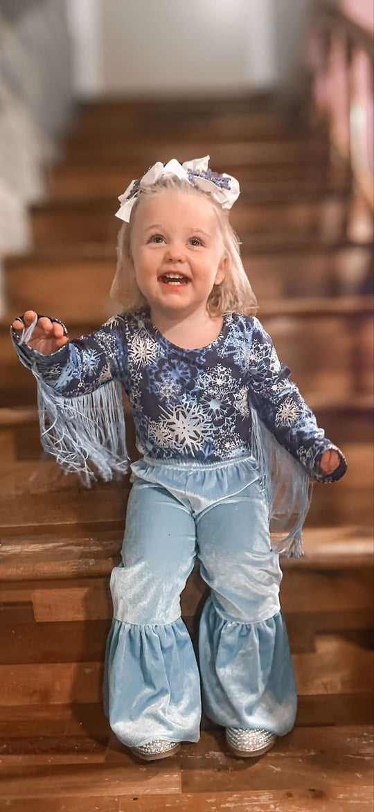 Light blue Velvet Bells