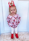 Reindeer ruffle romper