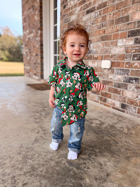 Green Button up shirt