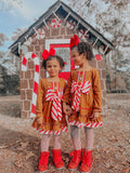 Gingerbread bow dress