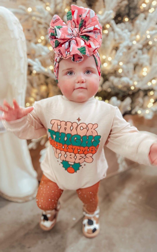 Thick thighs oversized sweater romper