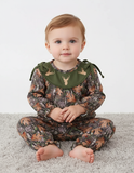 Camo deer girl romper