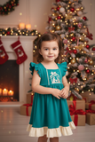 Green Nativity dress