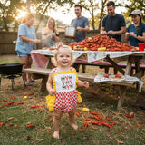 Crawfish bows Romper