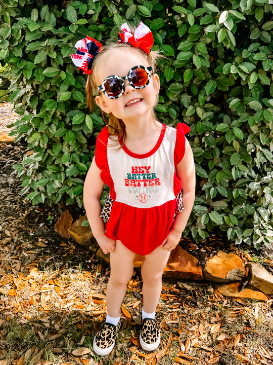 Hey batter batter romper