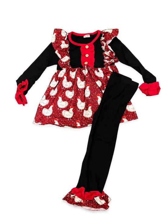 Chickens ruffle set