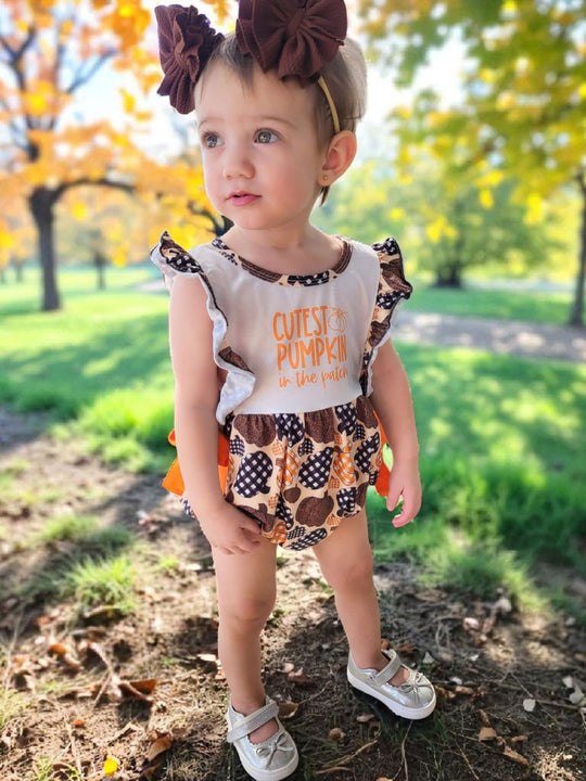 Cutest pumpkin romper