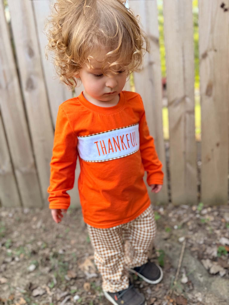 Thankful - Orange boy set