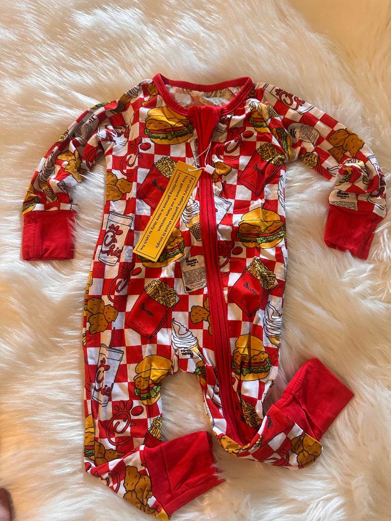 Chicken bamboo zip 3/6 M