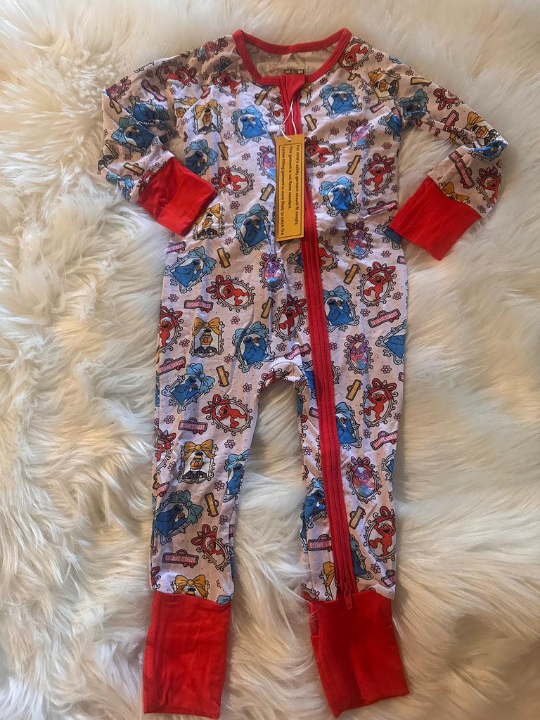 Sesame bamboo zip 6/12M