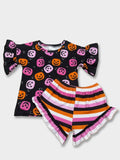 PRE order ships week of 10/12 Halloween bucket ruffle set