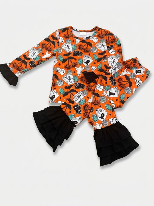 PRE order ships week of 10/12 western ghost ruffle set
