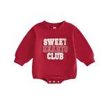 Sweet hearts club sweater romper