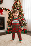 Smocked plaid Merry Christmas Romper