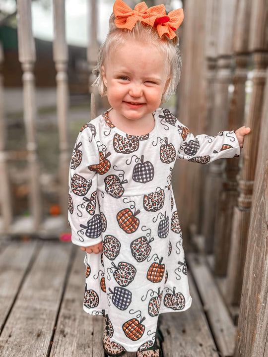 Leopard pumpkin dress