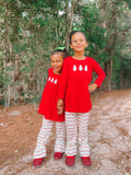 Red cakes set