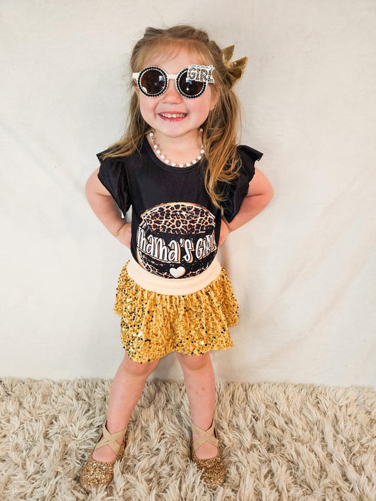 Gold Skirted sequin Bummie