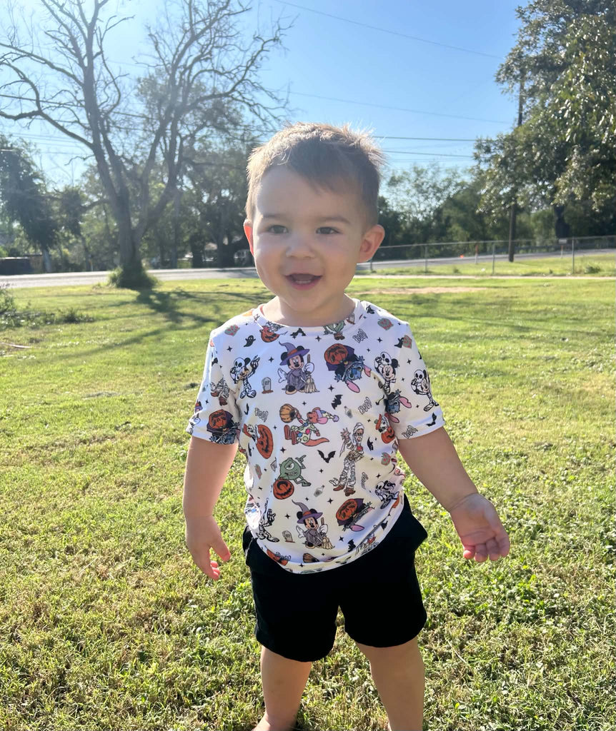 Character halloween short sleeve top