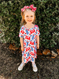 Clover Cottage firecracker popsicle dress with pockets