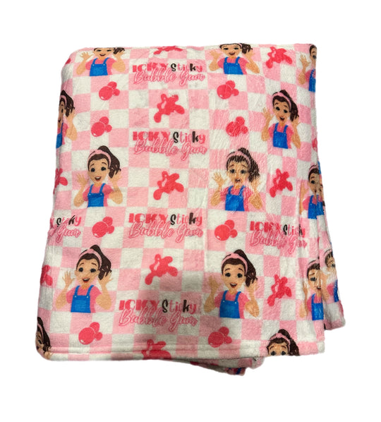 42x54in plush blanket bubblegum