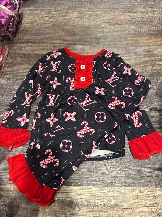 Candycane pj set