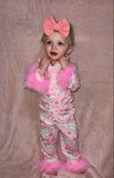 Pink Santa pj set