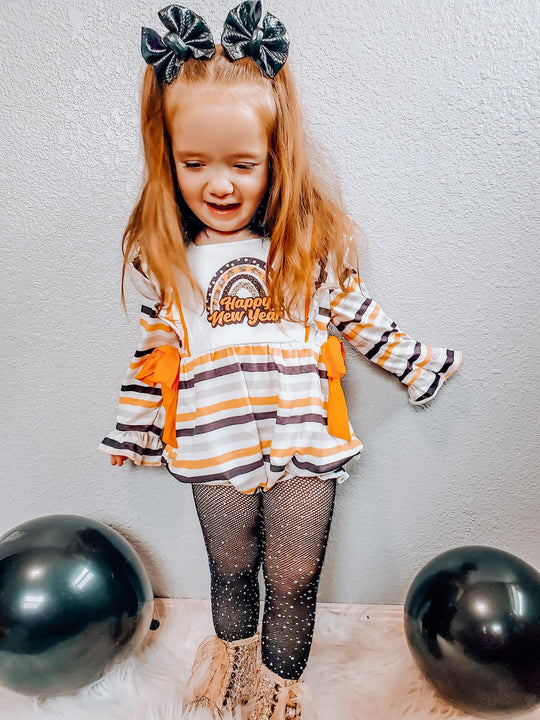 Stripe new year romper