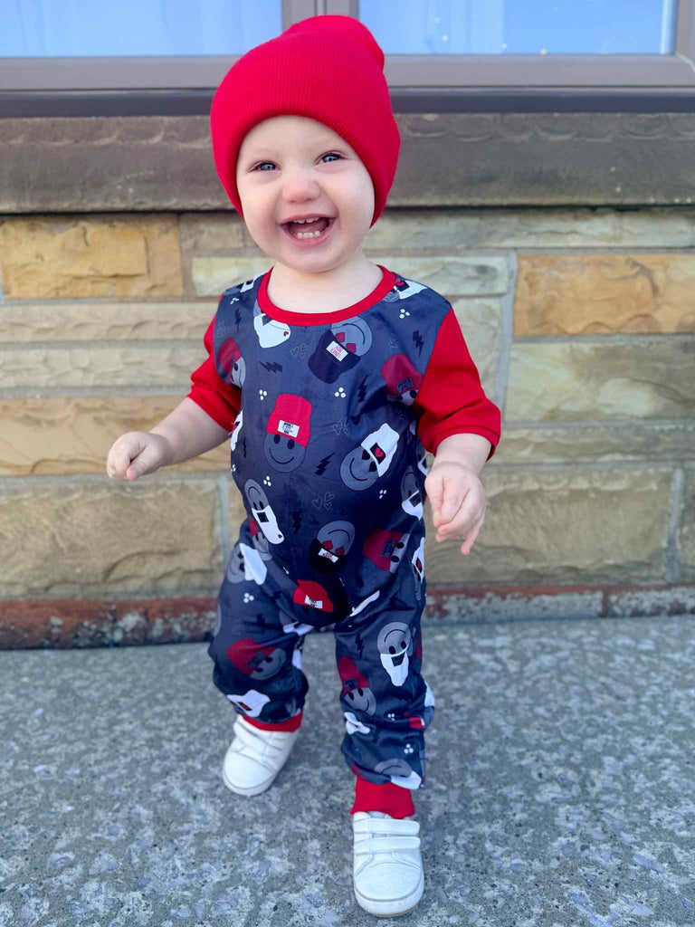 Valentine smiles romper