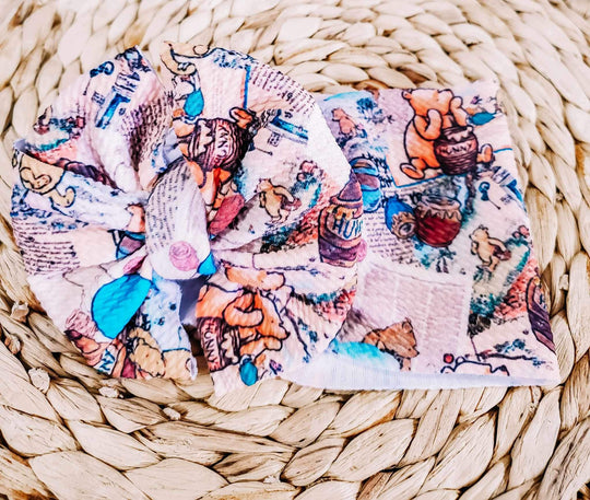 Vintage Pooh messy wrap