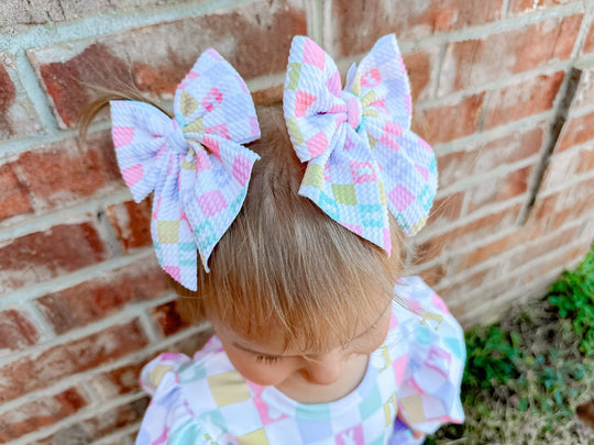 Checkered bunny sailor piggies