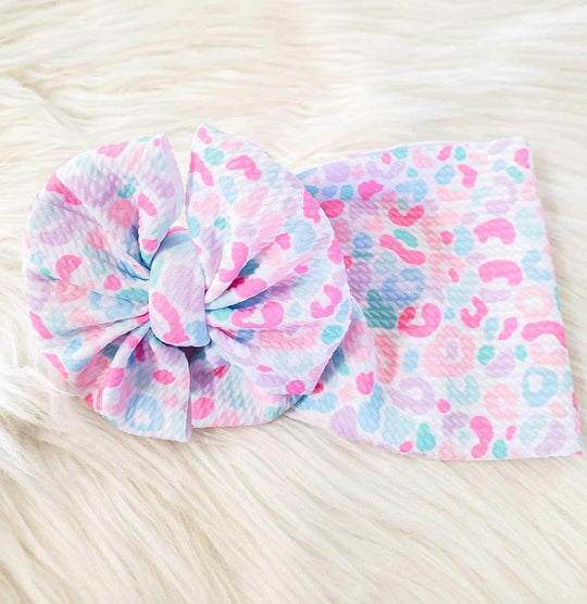 Spring Leopard messy wrap