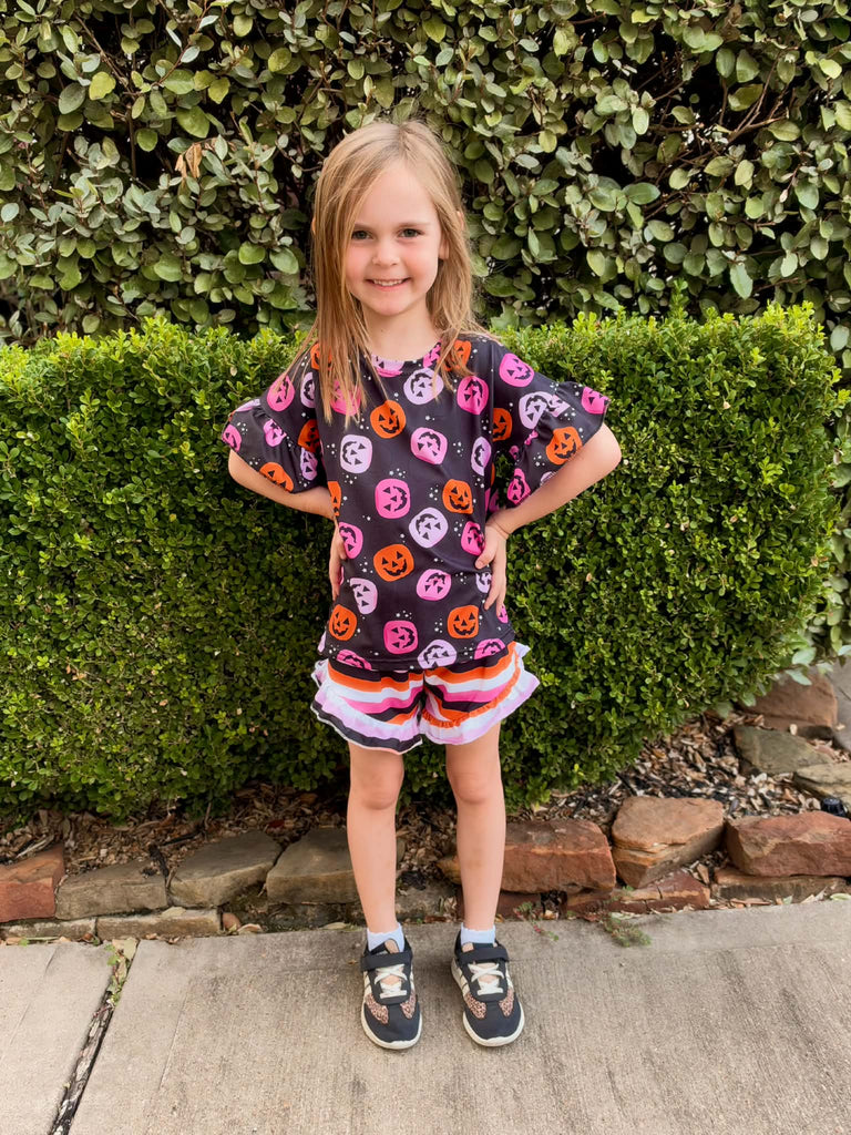 Halloween bucket ruffle set