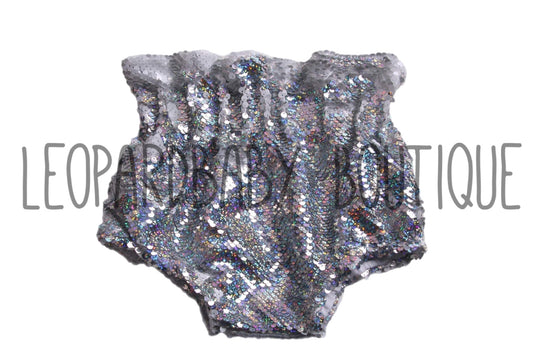 Silver reversible Sequin Bloomies