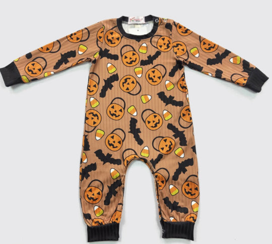 Clover Cottage boo bucket romper