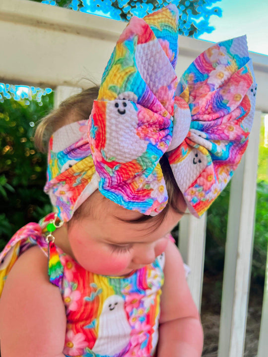 Little Jams rainbow ghost messy wrap