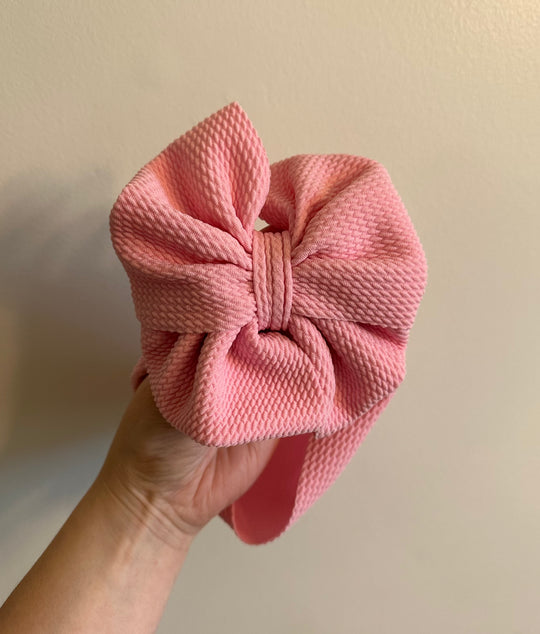 Baby pink messy wrap