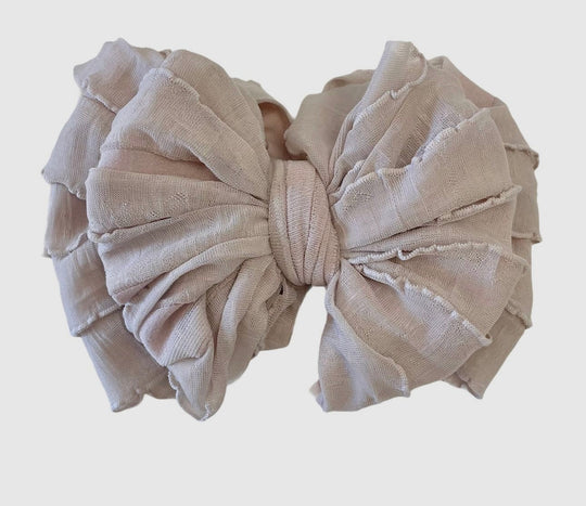 Champange Ruffled Headband