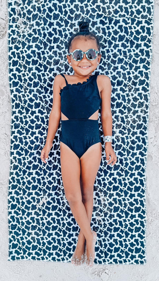 Cow spots microfiber beach towel