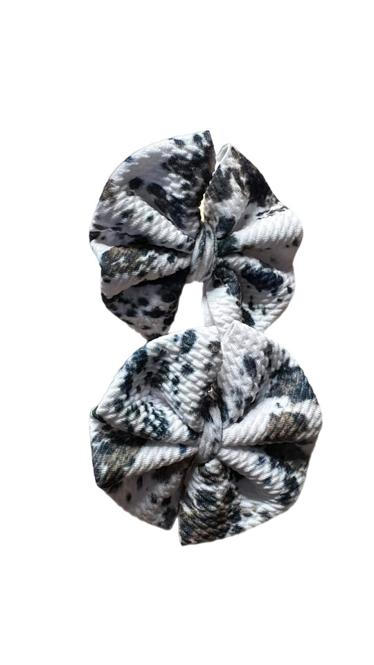 Cowhide piggy clips 3 in