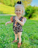 Leopard flutter romper