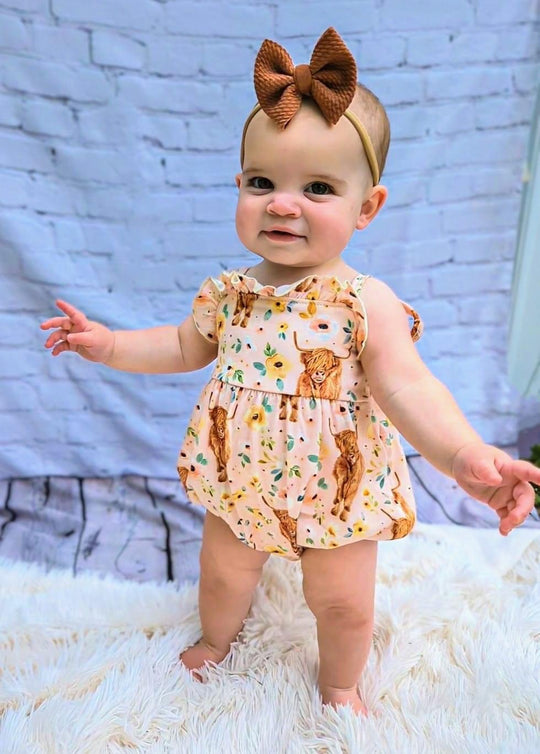 Floral highland romper