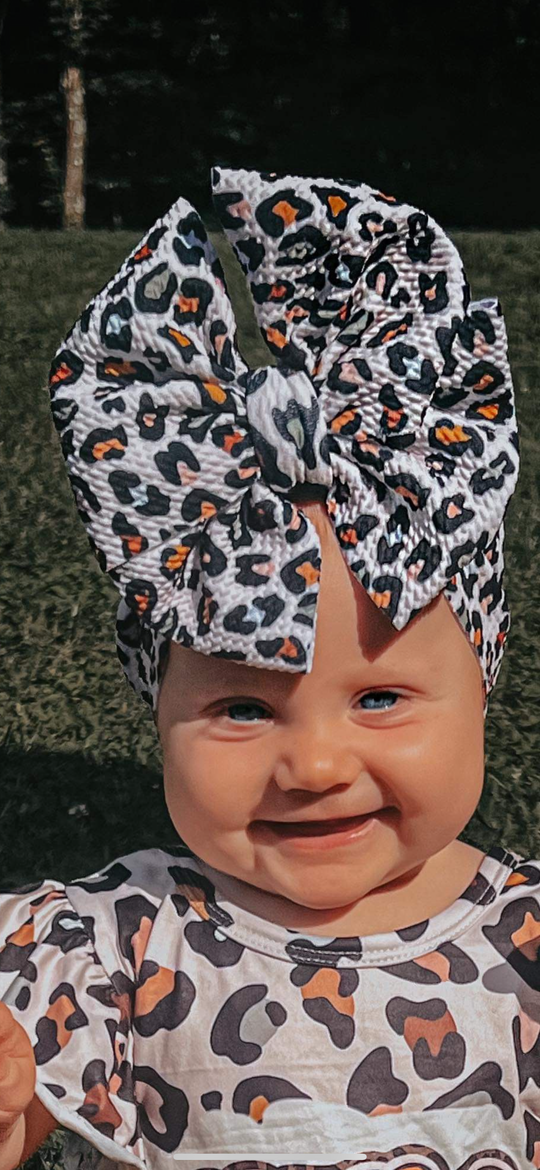 Wild leopard messy wrap