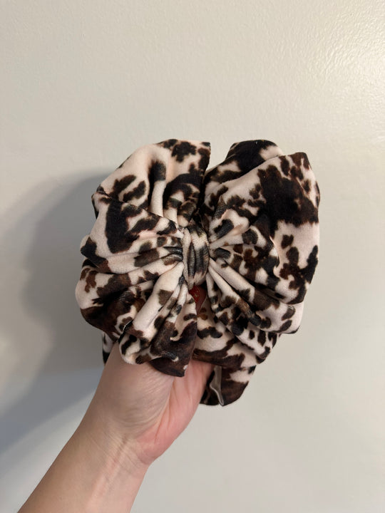 Little Jams velvet cowhide messy wrap